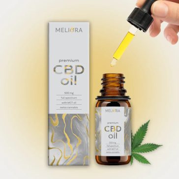 Meliora Teljes Spektrumú 5% CBD olaj 500 mg 