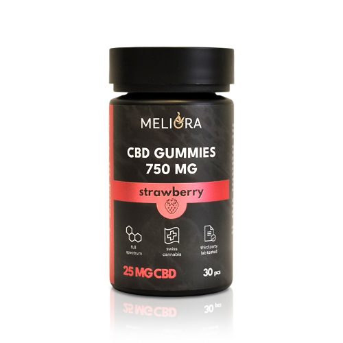 Meliora CBD Gumicukor 25 mg 30 db | 750 mg (Eper)