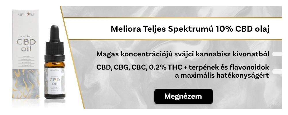 Meliora Teljes Spektrumú 10% CBD olaj