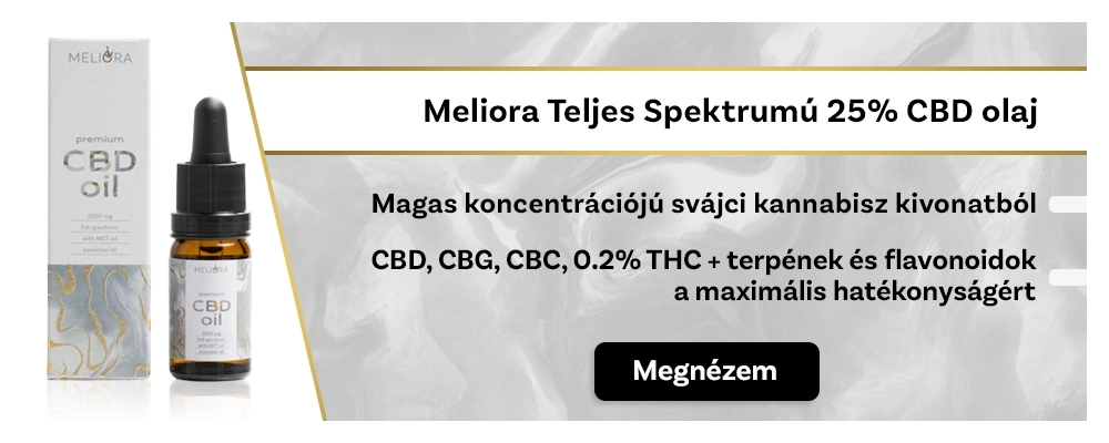 Meliora Teljes Spektrumú 25% CBD olaj