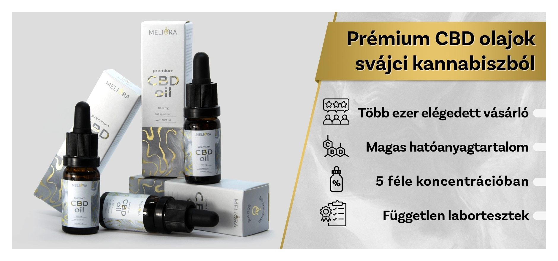 Prémium CBD olajok svájci kannabiszból